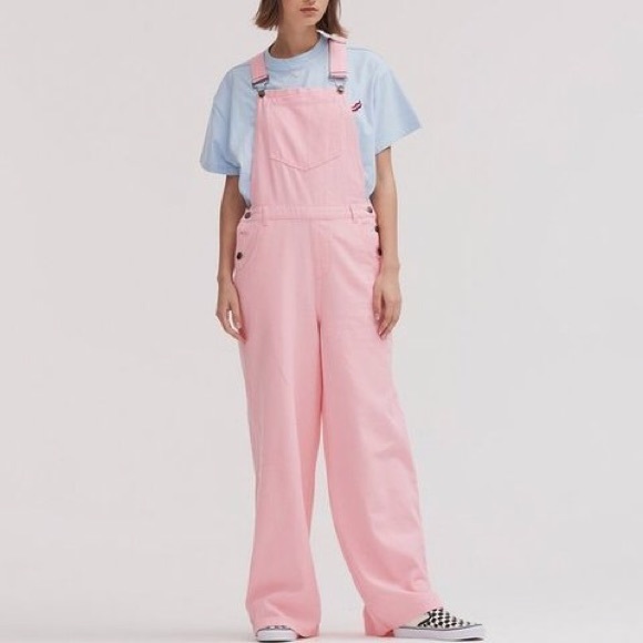 pink overalls for adults
